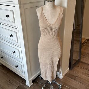 Aritzia Wilfred M Evie crochet knit dress